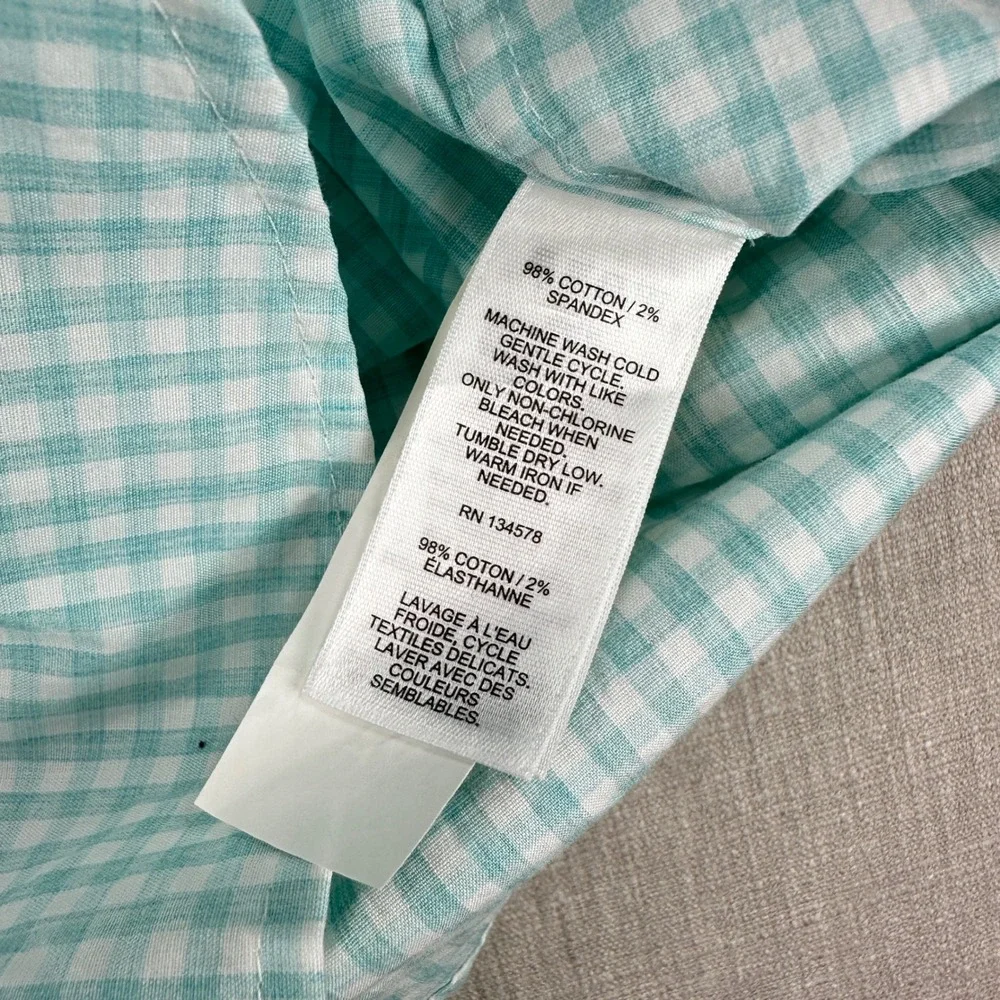 Vineyard Vines Tucker Shirt Mens M Blue Gingham Classic Fit Cotton Stretch - Picture 12 of 14